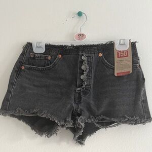 Levi black 501 shorts